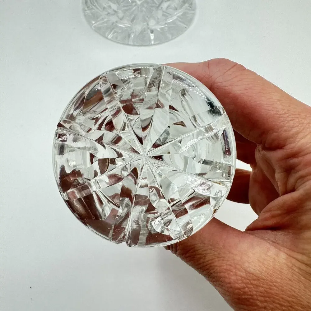 Crystal Liquor Decanter with Star and Diamond Pattern Clear -Excellent Condition